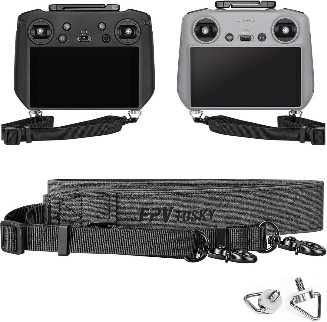 FPVtosky Lanyard for DJI RC 2 & RC & RC Pro 2, RC Neck Strap, Soft Leather Compatible with DJI Remote Controller Accessories