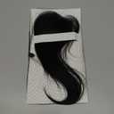 Clip in Bangs Real Human Hair, Human Hair Clip in Bangs, Middle Part HairPieces, No Tangle & Smooth, 11g #1B Natural Black (5x12 Side Bangs)