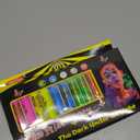 12 PCS Glow Face Body Paint, Glow In The Dark Under UV Black Light Sticks Makeup Neon Face Painting Kits for Adult Halloween Festival Accessory Glow Party Supplies