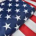 American Flags for Outside 3x5, US Flags 3x5 Outdoor USA High Wind with Embroidered Stars, Sewn Stripes, Brass Grommets, Durable USA Flag Outdoor Outside (35FT)