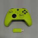 W&O Wireless Controller for With Xbox One, Xbox Series X/S, Xbox One X/S, PC, With RGB LED Light, Mappable Buttons, With 2.4GHZ Wireless Adapter Gamepad (Electric Volt)