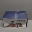 Ganiza Food Processor, 2-Speed Food Chopper Meat Grinder with 8 Cup Stainless Steel & 8 Cup Glass Bowls, Upgraded Button & Smart Overheat Protection Light - Includes Clean Brush, 2 Sets of Blades (Silver)