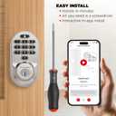 Kwikset Halo Wi-Fi Smart Lock, Keyless Entry Door Deadbolt, Geofence Auto-Unlock, Grade AAA Certified, No Hub Required Easy Install, Satin Nickel Lifetime Finish, Backlit Keypad