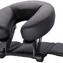 TRENDBOX Face Down Tabletop Massage Kit Adjustable Headrest Pillow Black