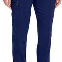 Healing Hands Women's Jogger Scrub Pant 7 Pockets Elastic Drawstring, with Moisture Wicking & 2-Way Stretch Technology - 9244 (XX-Large Plus, Navy)