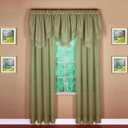 Today's Curtain Emelia Original Voile Panel 95", Dusty Leaf, 60" W x 95" L