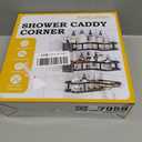 3 Pack Corner Shower Caddy Organizer, Rustproof Corner Shower Shelves, No Drilling Bathroom Corner Shelf with Hooks and Toothpaste Holder