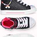 Skechers Kids' Twinkle Sparks - Charm Bestie (Black) Size 1 