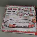 Kids Train Set, Christmas Train Set for Under The Trees, Electric Train Toys for Boys Girls with Steam Locomotive, Passenger Cars, Cargo Cars, Sounds & Lights, for 3 4 5 6 7 8+ Years O