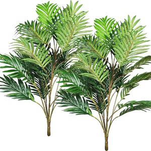 Bird Fiy Artificial Plants Palm Leaves Green Greenery Tree Faux Fake Tropical Large Leaf for Party Flowers Arrangement Wedding Decorations (2)