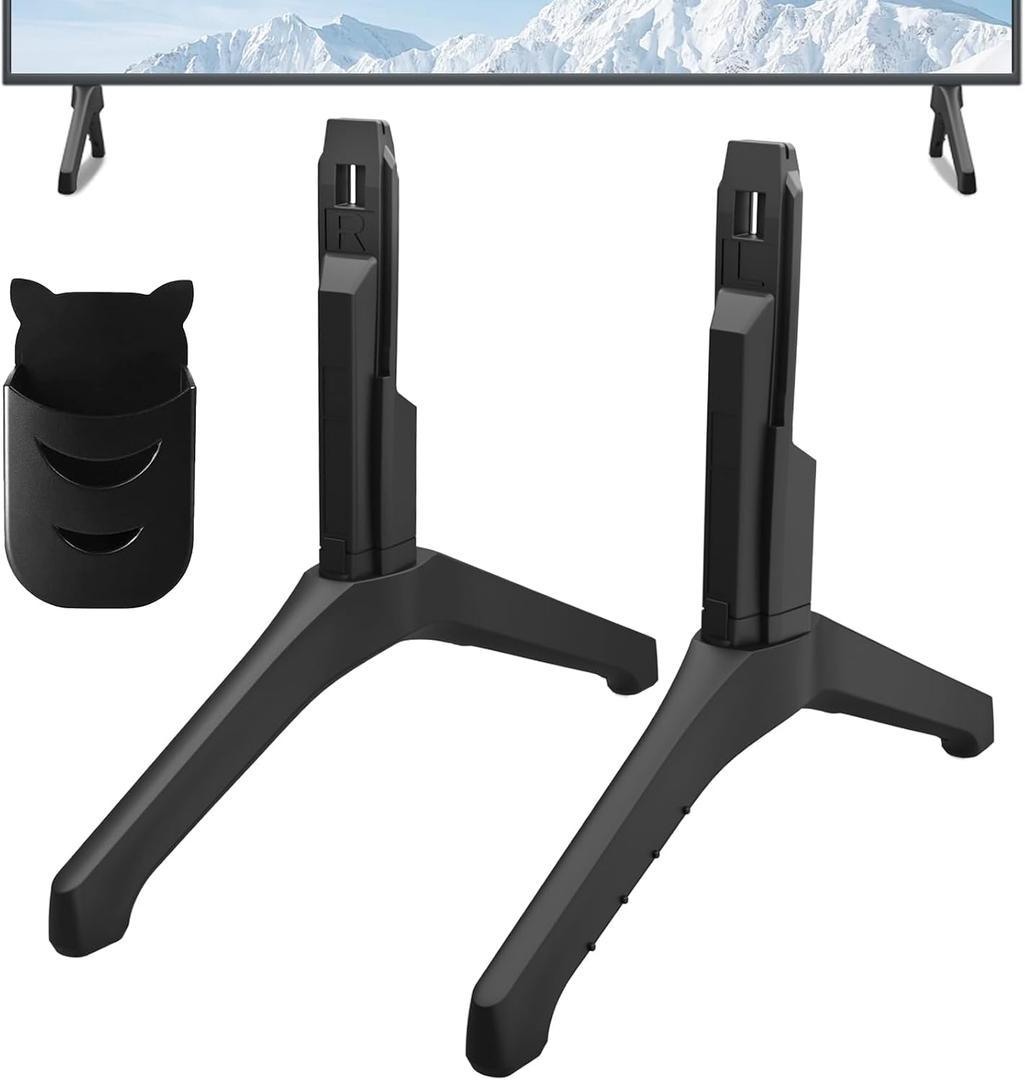 TV Stand for Samsung TV Legs Replacement, for UN55TU7000FXZA UN50TU7000FXZA UN58TU7000FXZA UN50TU700DFXZA UN55TU700DFXZA UN58TU700DFXZA UN50TU8000FXZA LH55BETHLGFXGO, Only for Models We Listed, Black