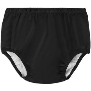 Adult Diaper Cover for Incontinence, Cloth Active Latex Leak Proof Pants, Noiseless Reusable Washable Pull Up Plastic Pants (Black, M)