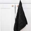 All-Clad Solid Kitchen Towels: Highly Absorbent, Super Soft Long Lasting - 100% Cotton, 17"x30" Tea Towels for Cleaning & Drying Dishes, Pans, Glassware, or Countertops, (2-Pack), Black