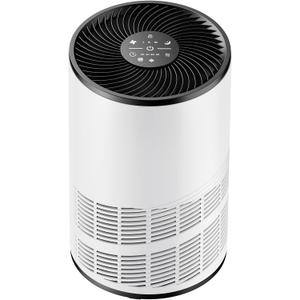 DUMOS Air Purifiers for Home Bedroom with a 3-in-1 HEPA Built-in Filter, Covers up to 1200 ft, True H13 Air Cleaner with Quiet Sleep Mode for Large Room, Removing Odor Smoke Dust Pet Dander White