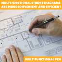 WY WENYUAN Multitool Pen - Men's Gift for Birthday, Dad, Husband, Grandpa; Stocking Stuffer, White Elephant Gift; Tools & Gadgets