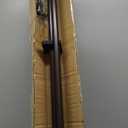 Kemmie 1" Window Treatment Curtain Rod with Cylindrical Cap Finials, Single Drapery Rod Adjustable Length 72-144", Bronze