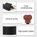 3600006 Engine Block Heater Cord Cable Cordset with Protector for Ford F350 F250 E350 E250/01-18 6.6L Duramax Engine Chevy Silverado GMC Sierra 2500 3500 Replaces# 19301659 23402644