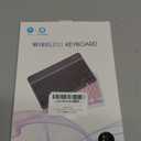 Ultra-Slim Bluetooth Keyboard Portable Mini Wireless Keyboard Rechargeable for Apple iPad iPhone Samsung Tablet Phone Smartphone iPadOS iOS Android (10 inch Black)