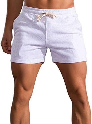 Men's 3" Short Slim Fitted Gym Workout Sweat Running Exercise Athletic Lounge Shorts, Size: L