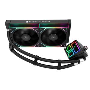 Thermalright Frozen Infinity 240 Black CPU Aio Cooler, TL-M12*2 PWM Fans, Computer CPU Water Cooler, ARGB Infinity Mirror, 240 CPU Liquid Cooling:LGA1851/ 1700/ 1150/ 1151/ 1200/ 2011, PC Water Cooling