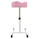 CHAOEEMY Pedicure Foot Rest,Adjustable Height Pedicure Stool,Pedicure Stand for Home Salon, Tattoo, Nail Tech (Pink)