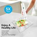 Vixino Vacuum Sealer, Vacuum Sealer For Food, Handheld Vacuum Sealer (Vacuum Sealers + 30 Reusable Vacuum Seal Bags)