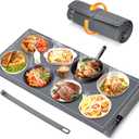 Warming Mat For Food Extra Large- 36"x16" Electric Warming Trays for Buffets Party, Food Warmers For Thanksgiving, Christmas House Warming Gift, Portable Heating Mat with 9 Temp Settings & 6H Timer (Gray)