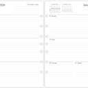 newestor 2026 Weekly & Monthly Planner Refill, 5-1/2" x 8-1/2", Jan 2026 to Dec 2026, 7-Hole Punched for Mini Binders (Classic (Size 4) - 5.5x8.5)