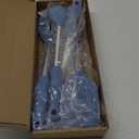 Silicone Spatula and Cooking Spoon,5 Pack Solid & Slotted Spoons and Spatulas Silicone Heat resitant for Kitchen, Stainless Steel Handle Coated with Silicone, Non Stick Utensil, Starry blue (Starry blue)