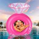 HeySplash Pool Floats, Inflatable Pool Float, Large Floatie for Bachelorette Party, Swim Tube River Lake Beach Bride Wedding Decor Fun Toy Raft Adults
