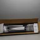 VEVOR Handrails for Outdoor Steps, 2 PCS 2 Step Stair Hand Rail Kit, Transitional Carbon Steel Railings with Installation Kit, Stair Rails for Seniors, Concrete & Porch & Deck, Black Square Tube