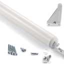 Ideal Security SK3015 Heavy Pneumatic Storm and Screen Door Closer with Torsion Bar, White