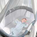 Muslin Bassinet Sheet for Baby Girl Boy, Boho Bassinet Sheets Fitted for Oval Hourglass Rectangular Bassinet Mattress Pad(32"x16"x5.5") 2 Pack, Soft Breathable Rayon Made Form Bamboo, Floral Pink