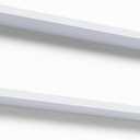 36 Inches Long Floating Shelves Wall Mounted,2 Set Modern White Shelf for Bedroom, Nursery Book with Lip, Picture Ledge Decor Living Room Bathroom Kitchen-White,35.4 In