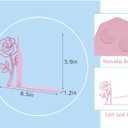 Metal Rose Flower Bookends  Novelty Book Ends with Rose Design, Floral Shelf Decor Decorative Bookends for Shelves Ideal Gift for Book Lovers (Pink)