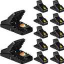 Mouse Trap, 12 Pack Mouse-Traps-Indoor-for-Home Quick Effective Sanitary Safe Mouse Catcher for Family and Pet