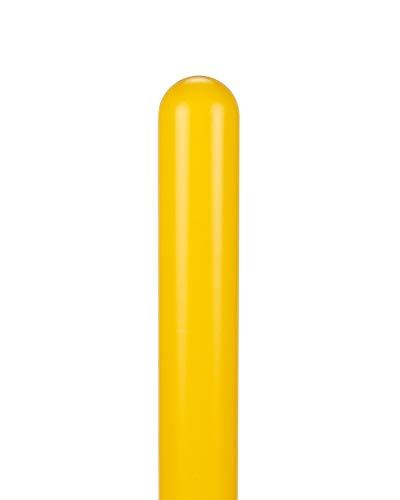 Innoplast BollardGard 4" x 52" 1-Pack Round Top Bollard Cover (Yellow No Tape)