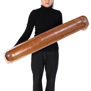Athaliah Wooden Dough Bowl, 40 Inch Hand Carved Rustic Long Wood Dough Bowls for Decor, Vintage Decorative dough bowl for Table Centerpiece Dining Room Home Kitchen Decor (40 Inch-Brown)