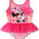 Disney Minnie Mouse Princess Girls UPF 50+ One Piece Bathing Suit for Toddler and Big Kids. 6