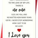 6 x IDU Happy Anniversary Card,Anniversary Card Gifts for Husband Wife Boyfriend Girlfriend Couples,Wedding Anniversary Cards for Partner Men Women Him Her