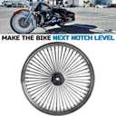21 x 3.5 Inch Front Dual Disc Spoke Wheel for 2000-2007 Harley Touring