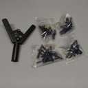 ORXPLUS Tools Plastic Rivet Hand Kit one Hand Operation w/ 40 Sample Poly Rivets