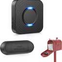 Mailbox Alarm Mail Chime Notification System-Mail Alarm 600 ft Long Range Wireless Mailbox Alert With LED Light Flashing and Sound Reminders