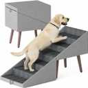 23.6'H Ottoman Dog Stairs for Large Dogs 2-in-1 Split Dog Steps for Couch