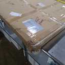 2-Tier Washer Dryer Countertop with 2.75" H Edge Rails, 54" W x 27.55" D Laundry Countertop for Folding Clothes, Washer and Dryer Topper with Non-Slip Pad (Dark Walnut)