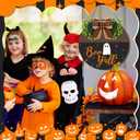 Halloween Sign for Front Door Halloween Wooden Hanging Sign Boo Ghost Sign with Bow Halloween Door Wreath Hanger for Front Porch Outdoor Home Wall Decor