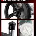 Torchbeam Power Steering Pump Compatible with 1990-1996 F150; Bronco; F350, 1990-1997 F250, 20-7272 Power Steering Pump with Reservoir