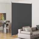Helios&Hestia 1-Panel 6 ft Tall Indoor Folding Room Divider, Portable Privacy Screen, Freestanding Partition Separator, Temporary Wall Separation for Bedroom, Office, 71" W X 71" H, Dark Grey