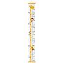 Baby Height Growth Chart, Canvas Height Chart for Kids Baby Child Toddler Boys Girls, Wood Growth Chart for Wall Room Nursery Decor, Hangable and Removable Waterproof Measuring Wall Ruler for Bathroom (Yellow)