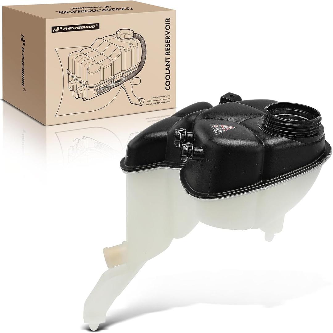 A-Premium Engine Coolant Overflow Recovery Reservoir Tank [W/ Sensor] Compatible with Mercedes-Benz [C216] CL500 2007-2013, CL600, CL63 AMG & [W221] S350, S450, S500, S550, S600, Replace # 2215000349